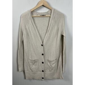 American Eagle Outfitters Nylon Cream Cardigan Soft Size XS Women’s